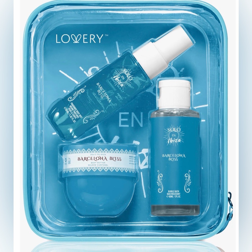 Solo in Ibiza Barcelona Bliss Body Care gift travel‎ Set